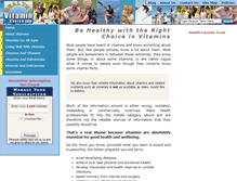Tablet Screenshot of healthy-vitamin-choice.com
